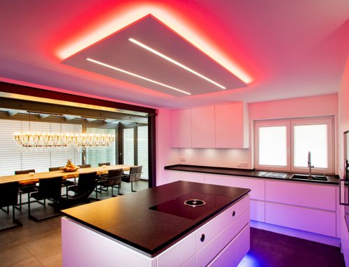 Küche mit cooler Lightshow